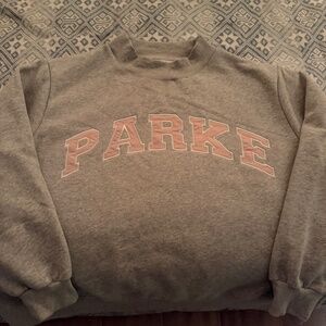 PARKE Authentic Grey + Pink Mockneck Sweatshirt Sz XXL NIP SOLD-OUT!!